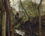 Un ruisseau sous bois( Stream in the Woods) - 让·巴蒂斯特·卡米耶·柯罗